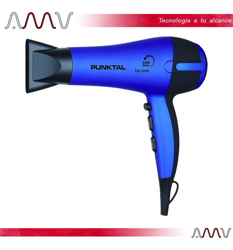 Secador de pelo Punktal PK-2200 violeta y negro 220V