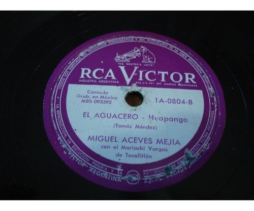 Pasta Miguel Aceves Mejia Mariachi Vargas Rca Victor C60