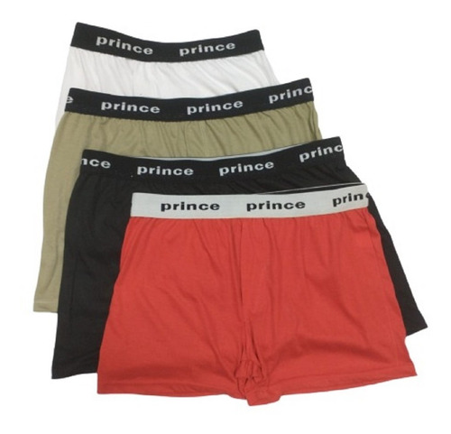 Imagen 1 de 8 de Boxer De Hombre Algodon Prince X 04 Unid