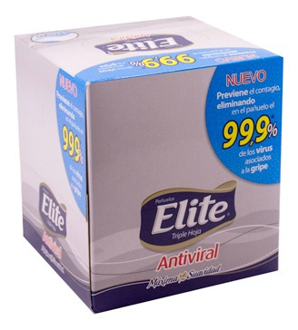 Pañuelos Elite Facial Antiviral 60u