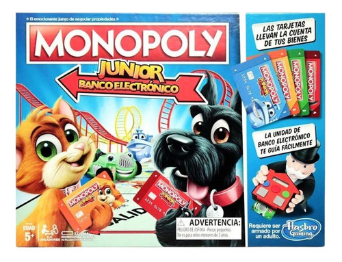 Monopoly Junior Banco Electrónico - Demente Games
