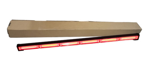 Barra Torreta  Led De 6 Modulos Rojo 15 Funciones 12-24v