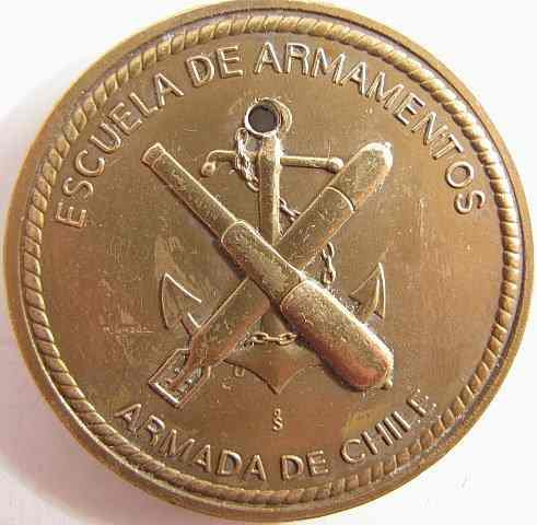 Medalla Escuela Armamentos Armada Chile Hundimiento Esmerald