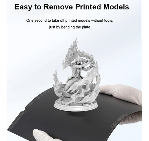 Aço De Mola Para Placa 3d Pla Abs Back Para S1/ender-3 Pei