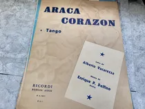 Comprar Partitura Araca Corazon Tango Vacarezza Delfino