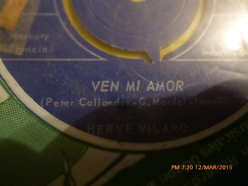Vinilo Single - Herve Vilard --sayonara ( I39
