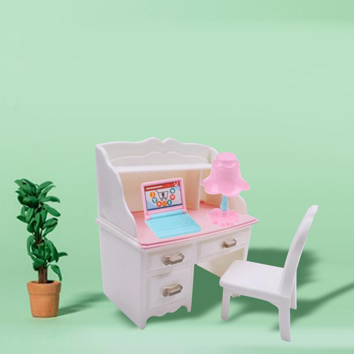 5 Set De Mobiliario De Oficina En Miniatura Para 5 Piezas
