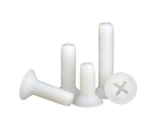 Tornillo De Plastico Cabeza Plana M6x30 - 60 Pzas Con Tuerca