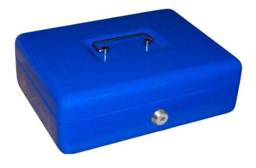 Caja Para Efectivo 10 Pulgadas Color Azul (caja Chica) 