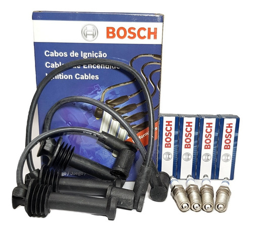 Kit Cables Y Bujias Bosch Ford Fiesta 1.6 16v Sigma Gnc