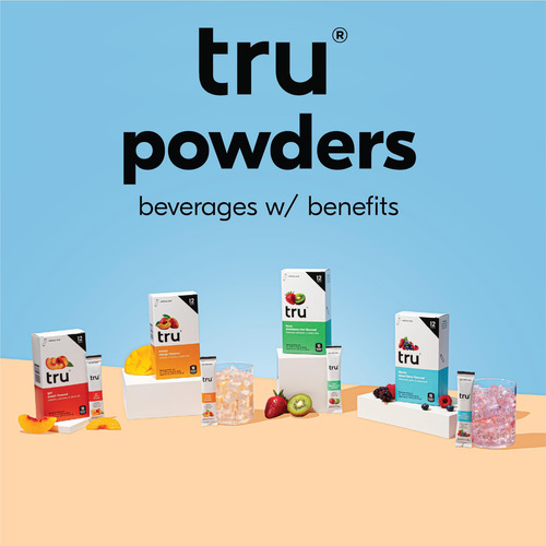 Tru Focus Polvo Energético Natural Fresa Kiwi 12 Sobres