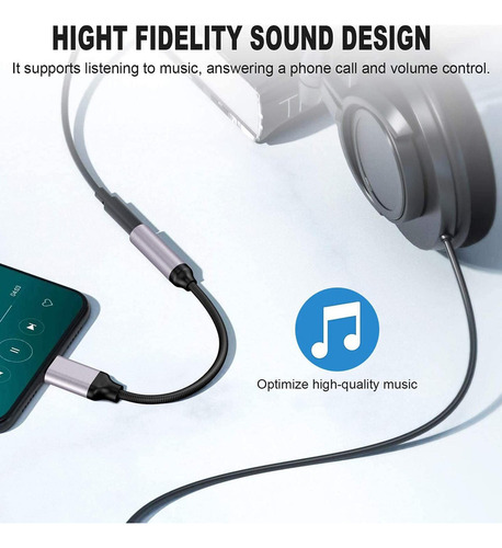 Para Usb C A Aux Audio Dongle Cable Cable Adaptador De
