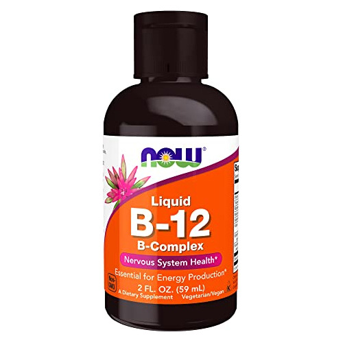 Ahora Suplementos, Vitamina B-12 Complejo Líquido, Gz2cq