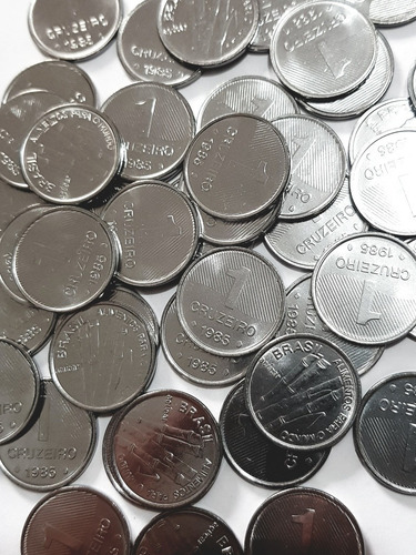 50 Moedas De 1 Cruzeiro 1985 Fc Fao Cana De Açúcar, Escassa!