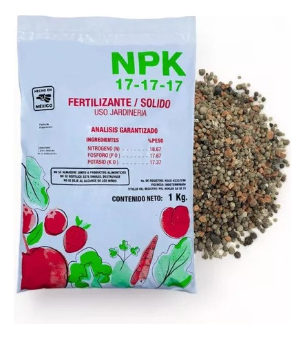 5 Kg De Fertilizante Abono Triple 17 Alto En Nutrientes