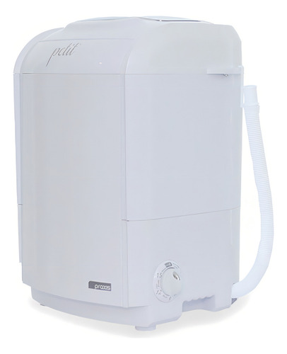 Lavadora Petit de 1,2 kg, 5 programas de lavado Praxis, color negro, 220 V