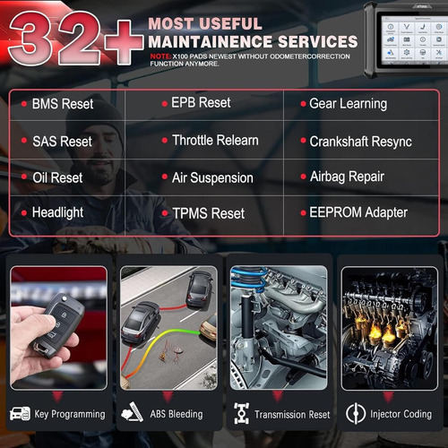 Escáner Automotriz Xtool X100pads Immo Key Programming Tool
