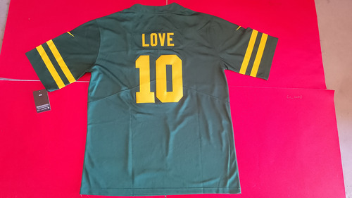 Jersey Futbol Americano Jordan Love Green Bay Packers (Usado)