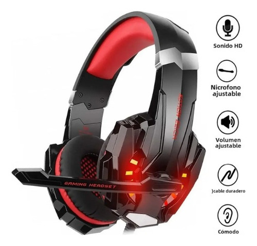 Audífono Gamer G9000 Pro Python Con Micrófono Y Luces Rgb