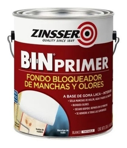 Bin Primer Bloqueador Zinsser 4l Protec Superficie - Imagen