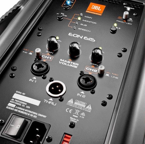 Caixa De Som Ativa Jbl Eon615 Bivolt 1000w 2 Vias