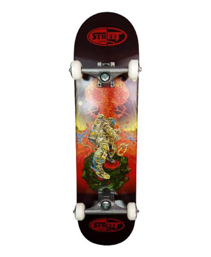 Skate Montado Profissional - Astronauta Red 8.0