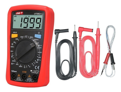 Multímetro Ut33c/plus Tester Multimetro De Bolsillo Uni-t®