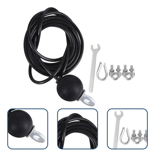 . Sistema De Polea De Gimnasio, Cable Ajustable, 3 M