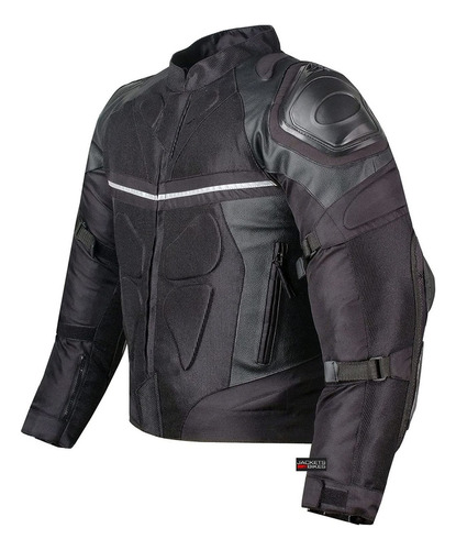 Chamarra J4b, Impermeable, Para Hombres, Reflectiva, Negra