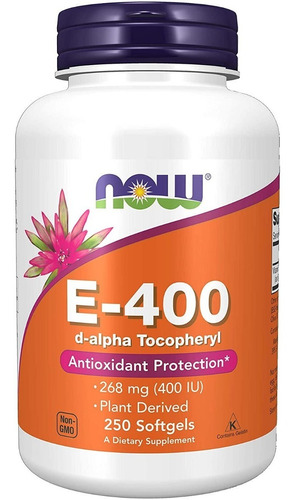 Now Foods Vitamina E-400 Ui - Unidad a $1184