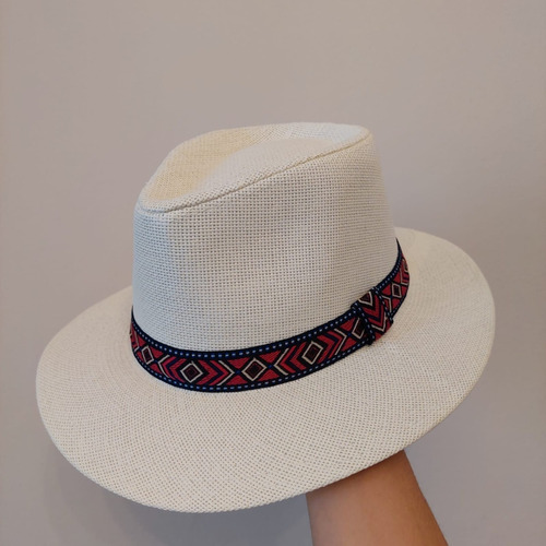 Sombrero Panamá Rombos Ethnic Calidad Premium