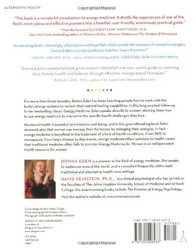 Energy Medicine for Women: Aligning Your Body's Energies to, de Donna Eden, David Feinstein. Editorial Tarcherperigee, tapa blanda en inglés, 0