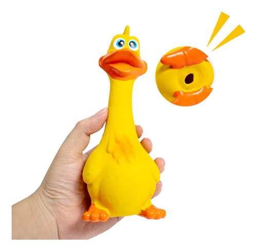 Juguete Amarillo Para Perros, Juguetes De Látex Para Pollos,