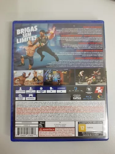 Jogo PS4 Luta WWE 2K Battlegorunds Mídia Física Novo Lacrado - Power Hit  Games