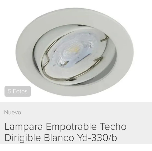 Lampara Empotrable Techo Dirigible Yd-330/b ¡incluye Foco!