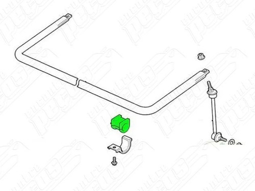 Discovery 2 4.0 V8 Gas 2001-2004 Bucha Estabilizadora Trasei