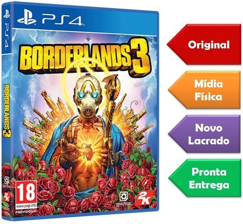 Borderlands 3 Ps4 Mídia Física Novo Lacrado Original