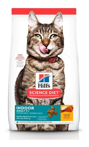 Alimento Hill's Science Diet Comida Para Gato  Hill's Science Diet Indoor 7 Kg para gato adulto sabor pollo en bolsa de 7lb