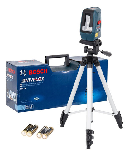 Imagem 1 de 5 de Nível Laser 3 Linhas Vermelhas 15m Bosch Nivelox Gll3x