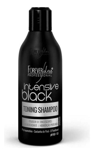 Shampoo Cabelo Escuros Intensive Black 300ml Forever Liss