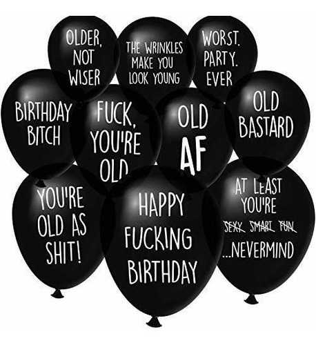 Divertidos Globos De Fiesta De Cumpleaños Abusivos Par...