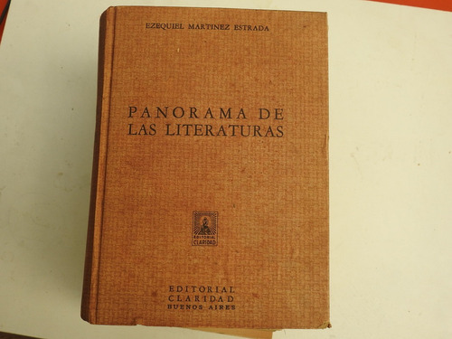 Panorama De Las Literaturas - Martinez Estrada L498