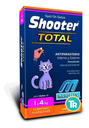 Pipeta Shooter Total Gato 1-4 Kg (0.4ml) - Tr