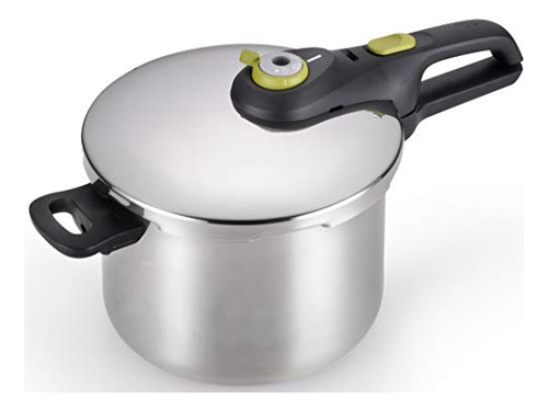 Olla A Presión T-fal P25107 De Acero Inoxidable De 6.3 Cuart