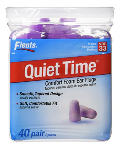 Flents Quiet Time Soft Comfort Ear Plugs Nrr 33 (2-40 Count)