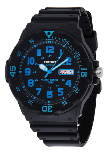 Reloj Casio  Mrw200h-2bv  Unisex Mrw200h-2bv Neo-display Bla