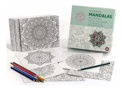 Mandalas Arte Antiestres Laminas Colorea Ruibal 