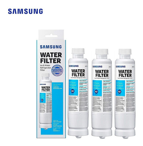 Imagen 5 de 9 de Filtro Agua Refrigerador Samsung 3 Pack Da29-00020 Original