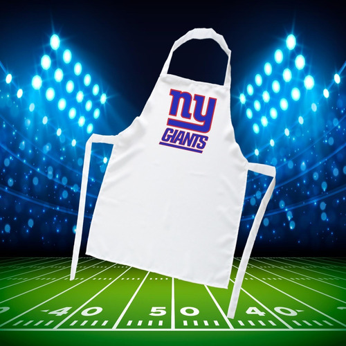 Mandil Delantal Gigantes De Nueva York Giants Nfl Blanco