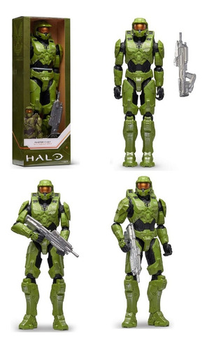 Halo Figura Articulada Master Chief Con Accesorio Original